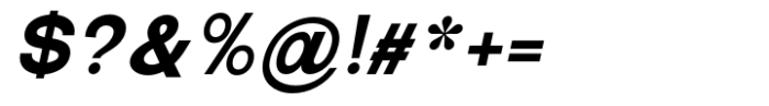 New Trusty Extra Bold Italic Font OTHER CHARS