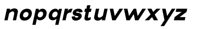 New Trusty Extra Bold Italic Font LOWERCASE