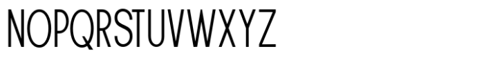 New Trusty Extra Light Condensed Font UPPERCASE