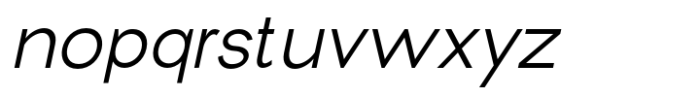 New Trusty Extra Light Italic Font LOWERCASE