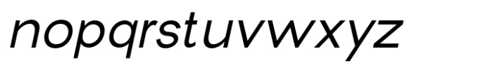 New Trusty Light Italic Font LOWERCASE