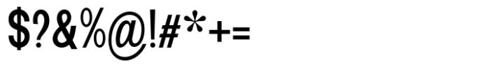New Trusty Medium Condensed Font OTHER CHARS
