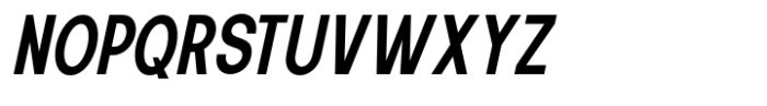 New Trusty Semi Bold Condensed Italic Font UPPERCASE