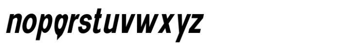 New Trusty Semi Bold Condensed Italic Font LOWERCASE
