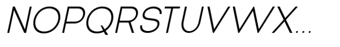 New Trusty Thin Italic Font UPPERCASE