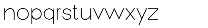New Trusty Thin Font LOWERCASE