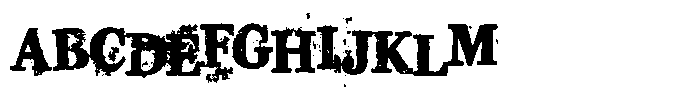 New Violation Of A Ceasefire Font UPPERCASE
