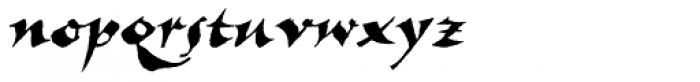 New Visigoth LXSN Italic Font LOWERCASE