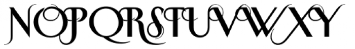 New Yorker Plus Swash Regular Font UPPERCASE