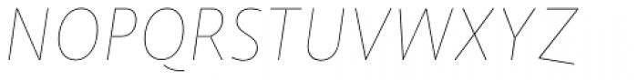 NewLibris Thin Italic Font UPPERCASE