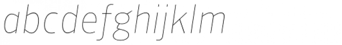 NewLibris Thin Italic Font LOWERCASE