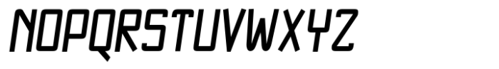 NewNerdish Bold Condensed Oblique Font UPPERCASE