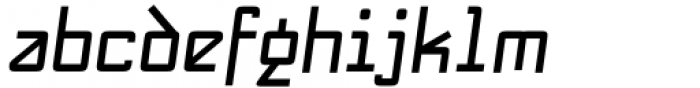 NewNerdish Bold Oblique Font LOWERCASE