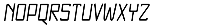 NewNerdish Condensed Oblique Font UPPERCASE