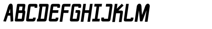 NewNerdish Extra Bold Condensed Oblique Font UPPERCASE