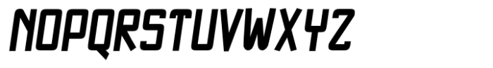NewNerdish Extra Bold Condensed Oblique Font UPPERCASE