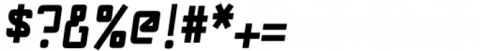 NewNerdish Extra Bold Oblique Font OTHER CHARS