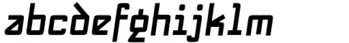 NewNerdish Extra Bold Oblique Font LOWERCASE