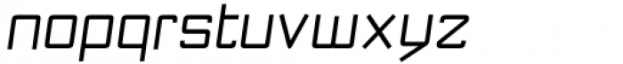 NewNerdish Oblique Font LOWERCASE