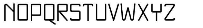 NewNerdish Regular Font UPPERCASE