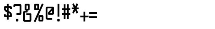 NewNerdish Semi Bold Condensed Font OTHER CHARS