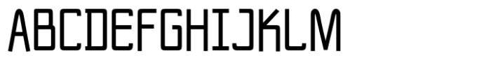 NewNerdish Semi Bold Condensed Font UPPERCASE