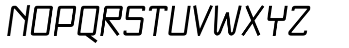 NewNerdish Semi Bold Oblique Font UPPERCASE