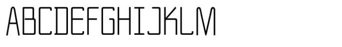 NewNerdish Thin Condensed Font UPPERCASE