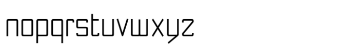 NewNerdish Thin Condensed Font LOWERCASE