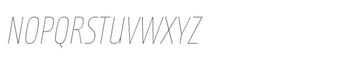 Newbery Sans Pro Cd Thin Italic Font UPPERCASE