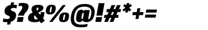 Newbery Sans Pro Extra Bold Italic Font OTHER CHARS