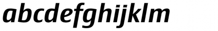 Newbery Sans Pro Medium Italic Font LOWERCASE
