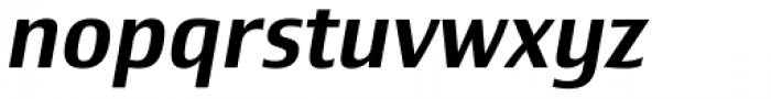 Newbery Sans Pro Medium Italic Font LOWERCASE