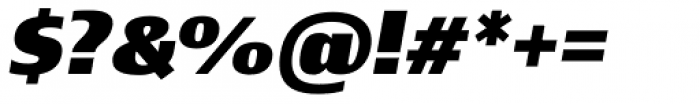 Newbery Sans Pro Xp Extra Bold Italic Font OTHER CHARS