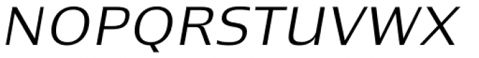 Newbery Sans Pro Xp Light Italic Font UPPERCASE