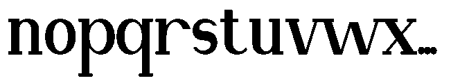 Newborn Times Black Condensed Font LOWERCASE