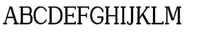 Newborn Times Condensed Font UPPERCASE