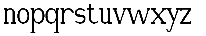 Newborn Times Condensed Font LOWERCASE