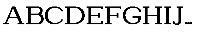 Newborn Times Expanded Font UPPERCASE