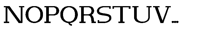 Newborn Times Expanded Font UPPERCASE
