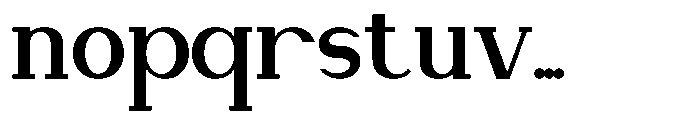 Newborn Times Extra Bold Font LOWERCASE