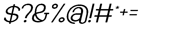 Newborn Times Extra Light Slanted Expanded Font OTHER CHARS