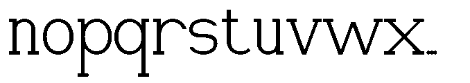 Newborn Times Extra Light Font LOWERCASE