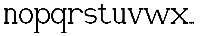 Newborn Times Light Font LOWERCASE