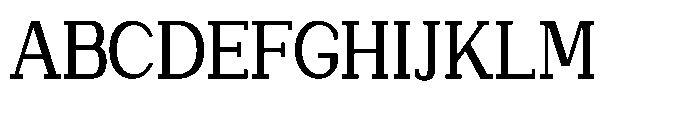 Newborn Times Medium Condensed Font UPPERCASE