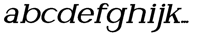 Newborn Times Medium Slanted Expanded FONT