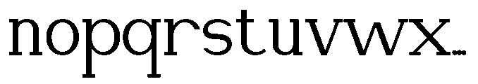 Newborn Times Regular Font LOWERCASE