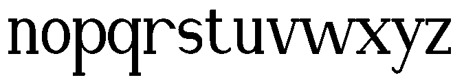 Newborn Times Semi Bold Condensed Font LOWERCASE