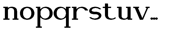Newborn Times Semi Bold Expanded Font LOWERCASE