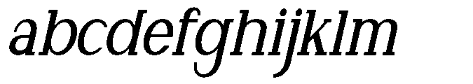 Newborn Times Semi Bold Slanted Condensed FONT
